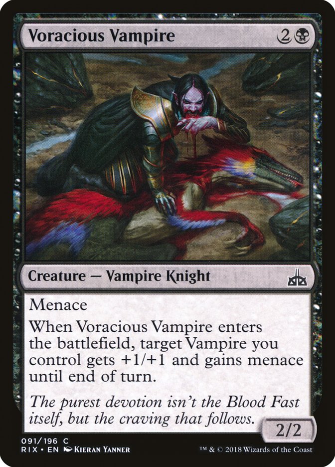 Voracious Vampire [Rivals of Ixalan] | Deep Dive Games St. Marys