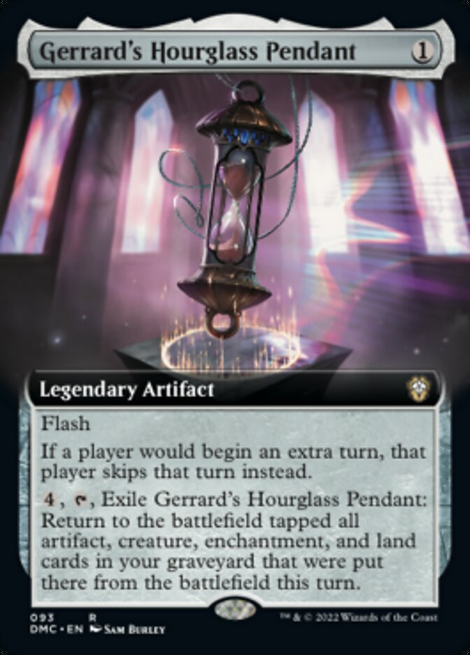 Gerrard's Hourglass Pendant (Extended Art) [Dominaria United Commander] | Deep Dive Games St. Marys