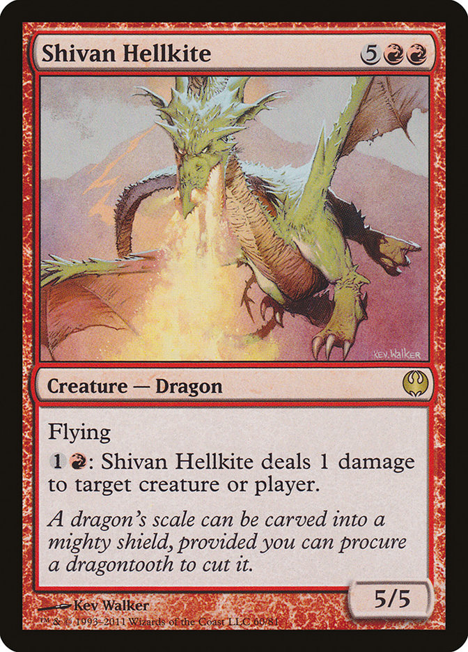 Shivan Hellkite [Duel Decks: Knights vs. Dragons] | Deep Dive Games St. Marys