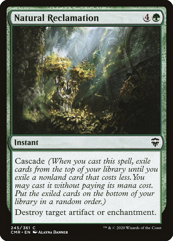 Natural Reclamation [Commander Legends] | Deep Dive Games St. Marys