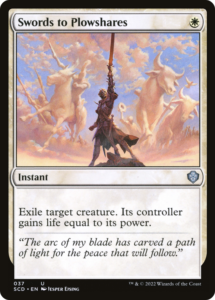 Swords to Plowshares [Starter Commander Decks] | Deep Dive Games St. Marys