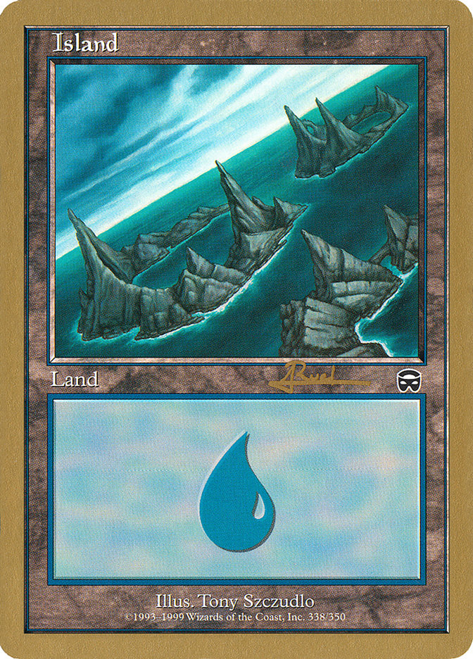 Island (ar338) (Antoine Ruel) [World Championship Decks 2001] | Deep Dive Games St. Marys