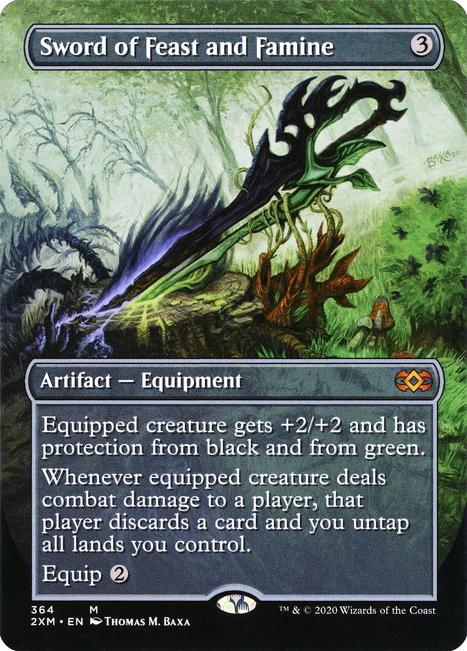 Sword of Feast and Famine (Toppers) [Double Masters] | Deep Dive Games St. Marys