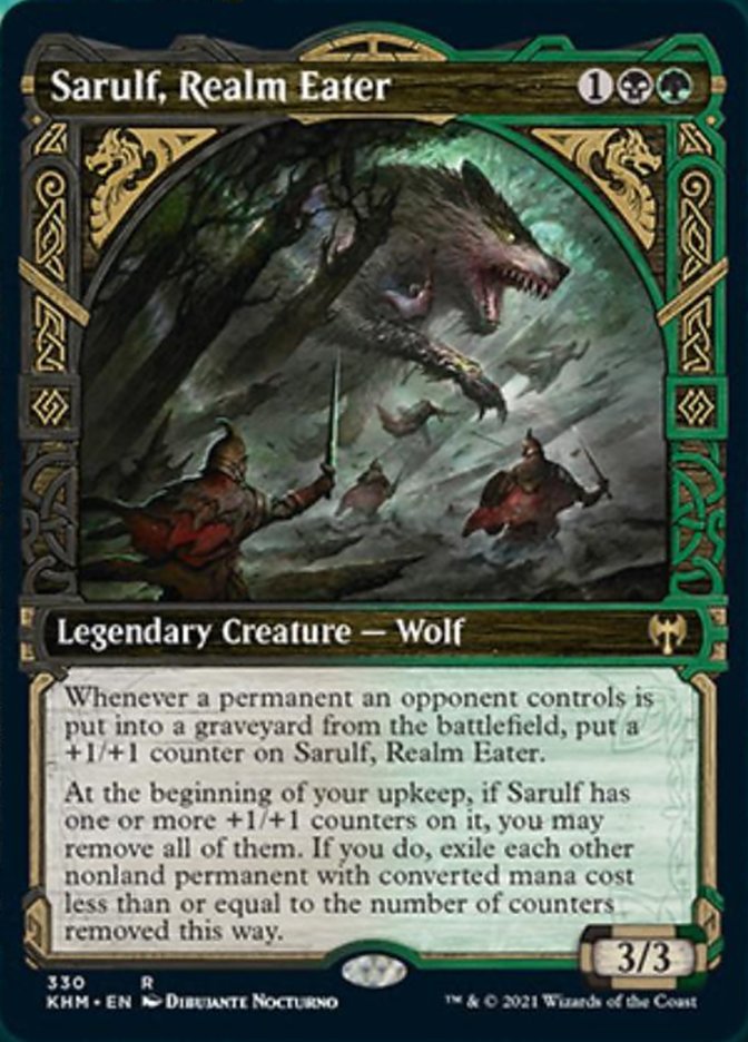 Sarulf, Realm Eater (Showcase) [Kaldheim] | Deep Dive Games St. Marys