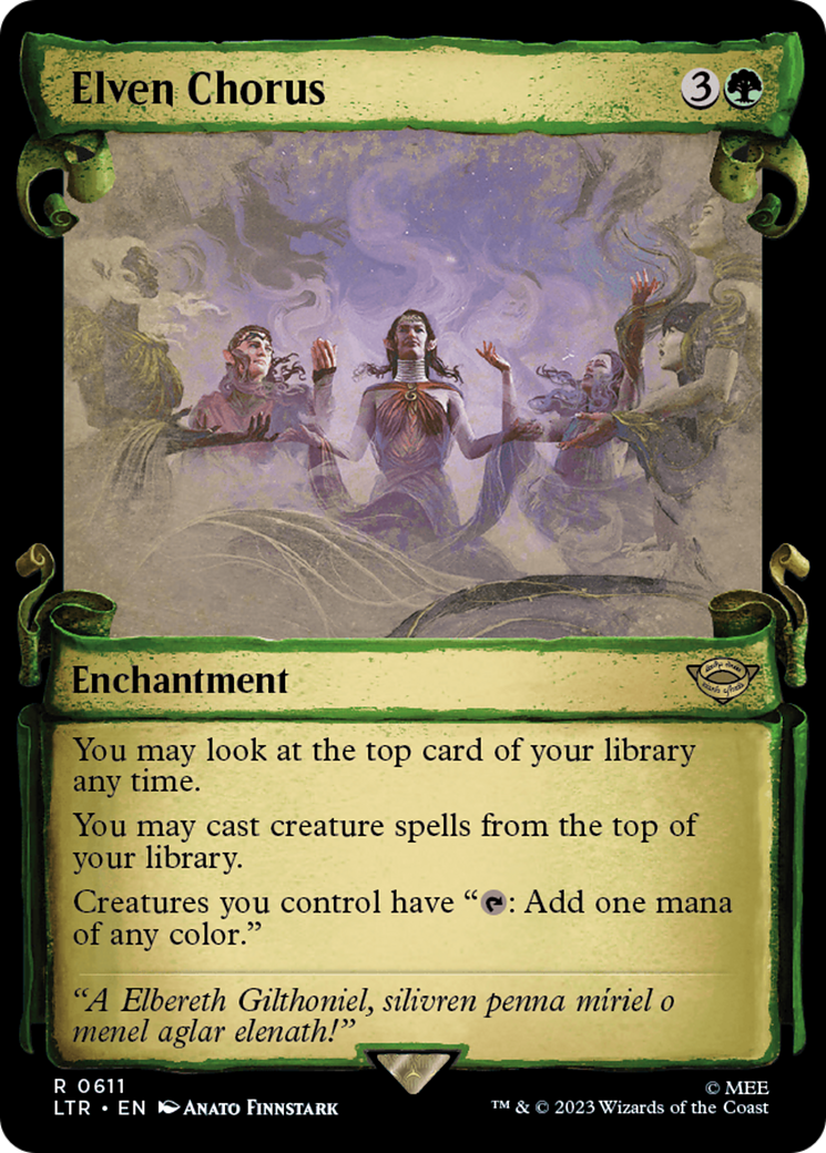 Elven Chorus [The Lord of the Rings: Tales of Middle-Earth Showcase Scrolls] | Deep Dive Games St. Marys