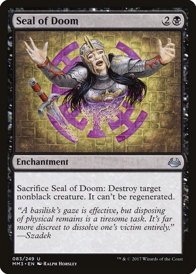 Seal of Doom [Modern Masters 2017] | Deep Dive Games St. Marys