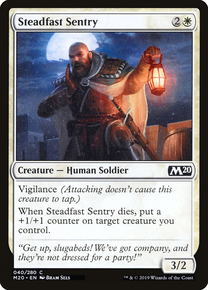 Steadfast Sentry [Core Set 2020] | Deep Dive Games St. Marys