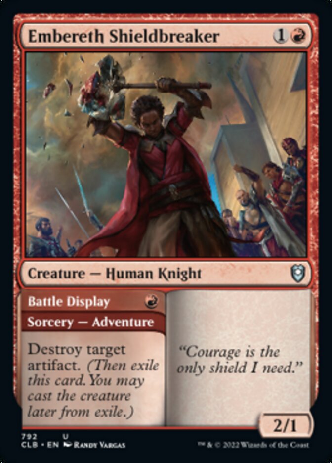 Embereth Shieldbreaker // Battle Display [Commander Legends: Battle for Baldur's Gate] | Deep Dive Games St. Marys