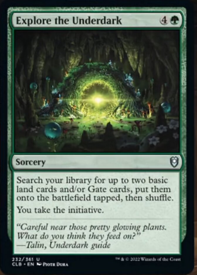 Explore the Underdark [Commander Legends: Battle for Baldur's Gate] | Deep Dive Games St. Marys