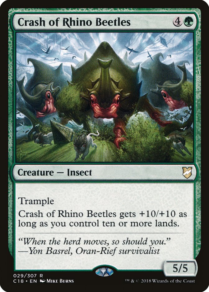 Crash of Rhino Beetles [Commander 2018] | Deep Dive Games St. Marys