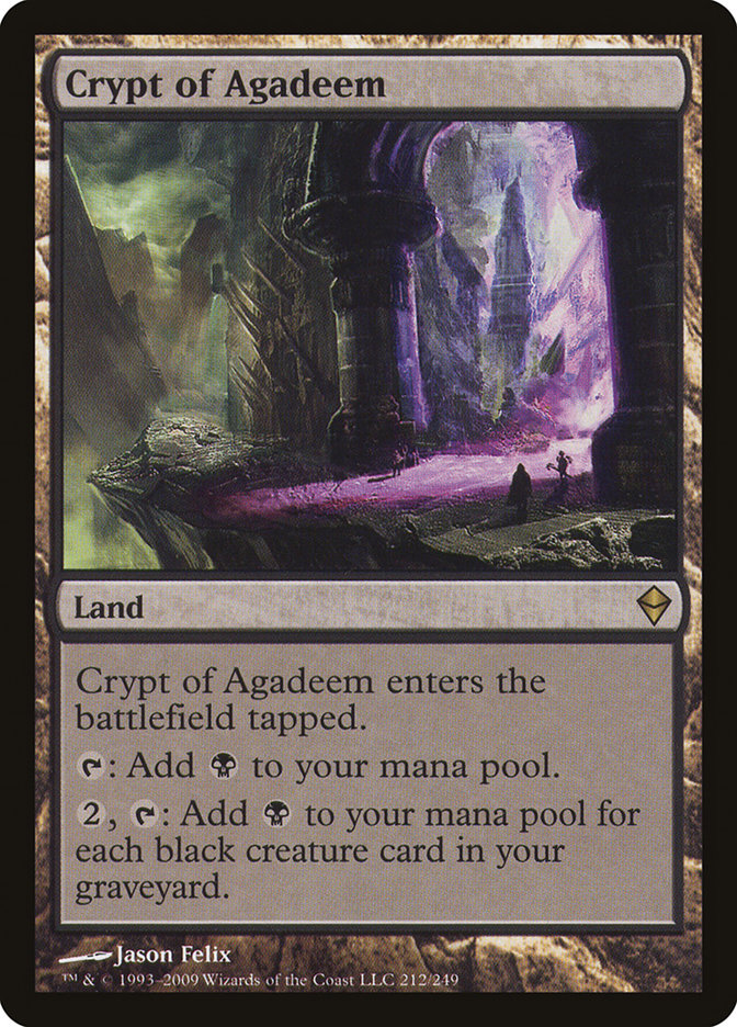Crypt of Agadeem [Zendikar] | Deep Dive Games St. Marys