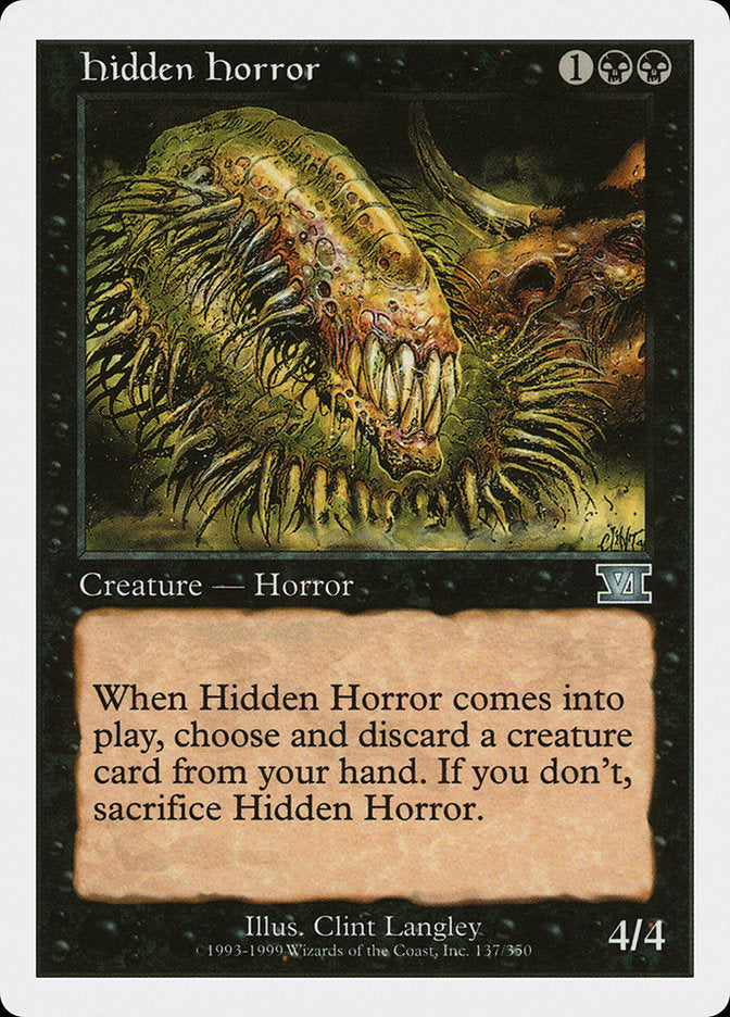 Hidden Horror [Classic Sixth Edition] | Deep Dive Games St. Marys