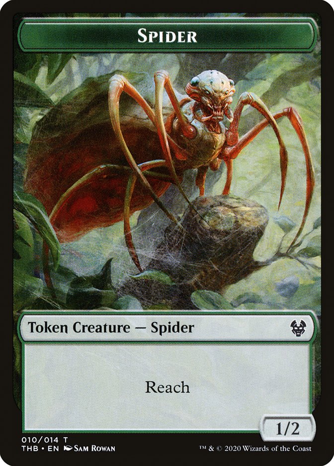 Satyr // Spider Double-Sided Token [Theros Beyond Death Tokens] | Deep Dive Games St. Marys