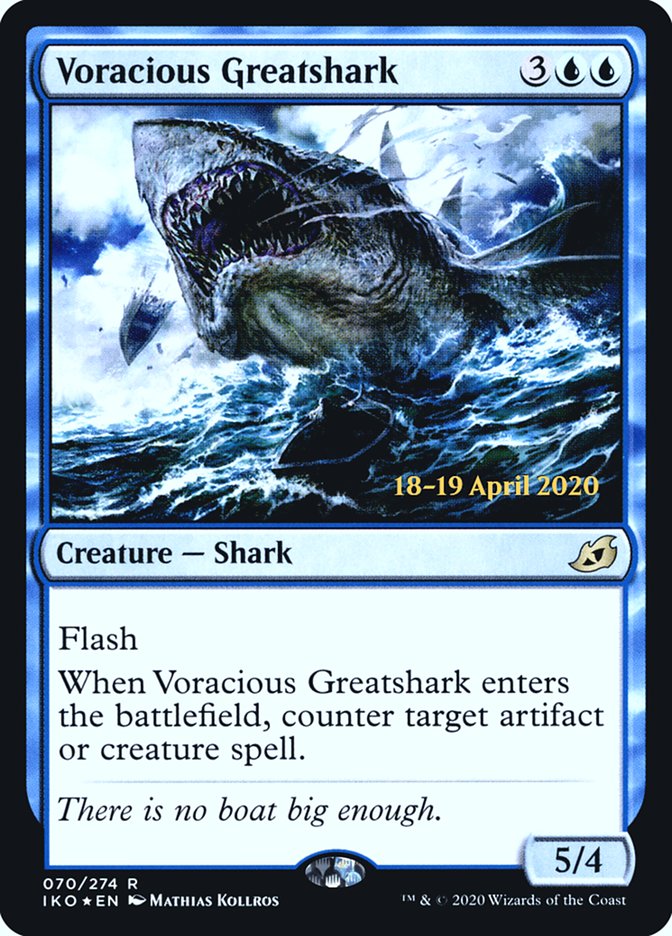 Voracious Greatshark [Ikoria: Lair of Behemoths Prerelease Promos] | Deep Dive Games St. Marys