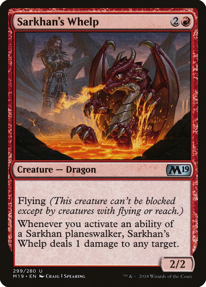 Sarkhan's Whelp [Core Set 2019] | Deep Dive Games St. Marys