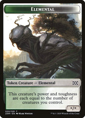 Demon // Elemental Double-Sided Token [Double Masters Tokens] | Deep Dive Games St. Marys