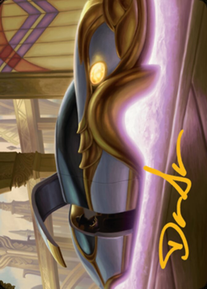 Mysterious Limousine Art Card (Gold-Stamped Signature) [Streets of New Capenna Art Series] | Deep Dive Games St. Marys