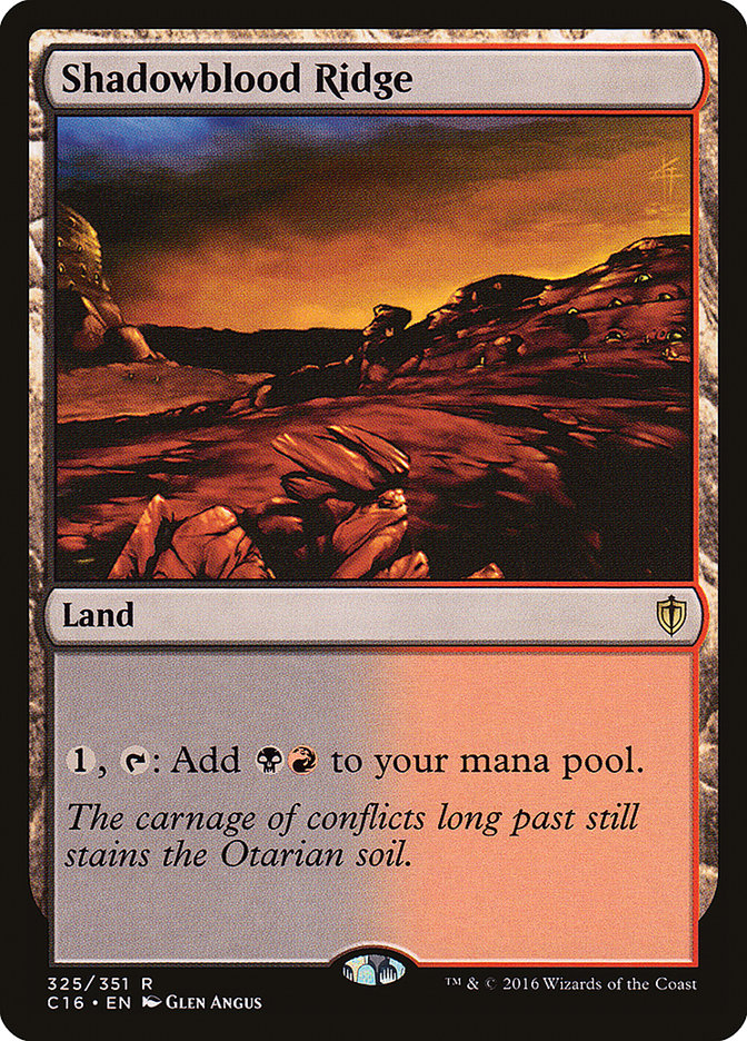 Shadowblood Ridge [Commander 2016] | Deep Dive Games St. Marys
