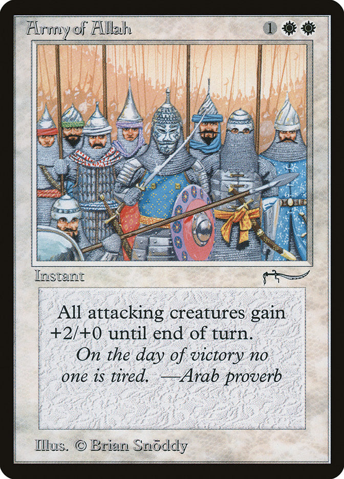 Army of Allah (Dark Mana Cost) [Arabian Nights] | Deep Dive Games St. Marys