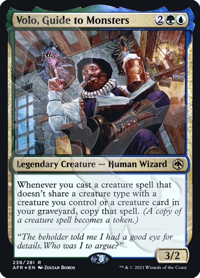 Volo, Guide to Monsters (Ampersand Promo) [Dungeons & Dragons: Adventures in the Forgotten Realms Promos] | Deep Dive Games St. Marys