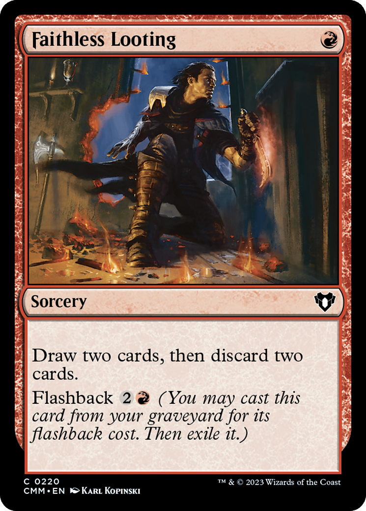 Faithless Looting [Commander Masters] | Deep Dive Games St. Marys