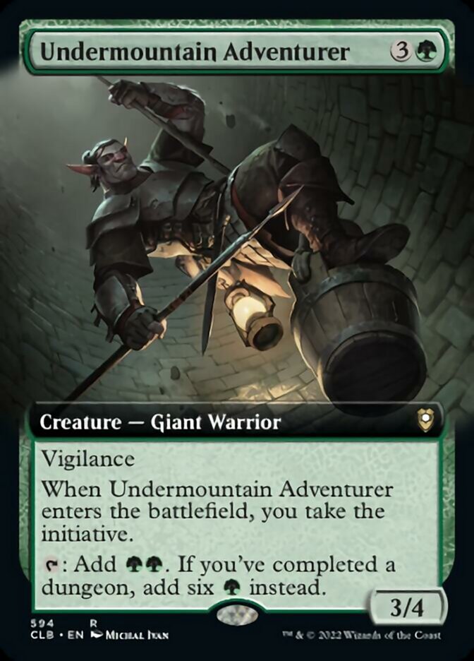 Undermountain Adventurer (Extended Art) [Commander Legends: Battle for Baldur's Gate] | Deep Dive Games St. Marys