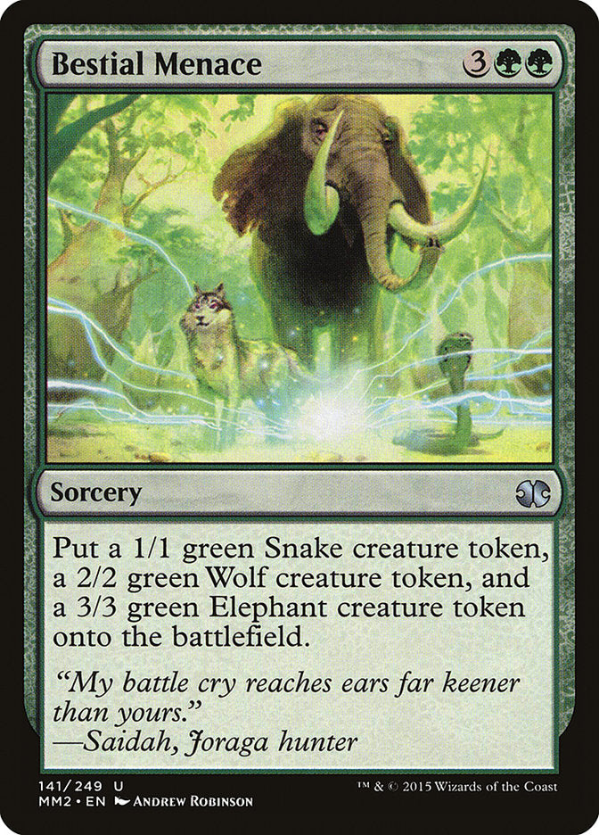 Bestial Menace [Modern Masters 2015] | Deep Dive Games St. Marys