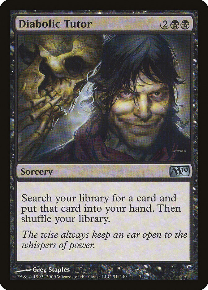 Diabolic Tutor [Magic 2010] | Deep Dive Games St. Marys