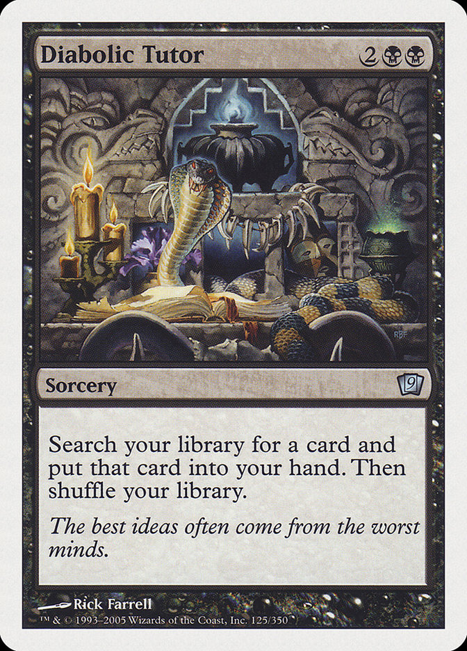 Diabolic Tutor [Ninth Edition] | Deep Dive Games St. Marys