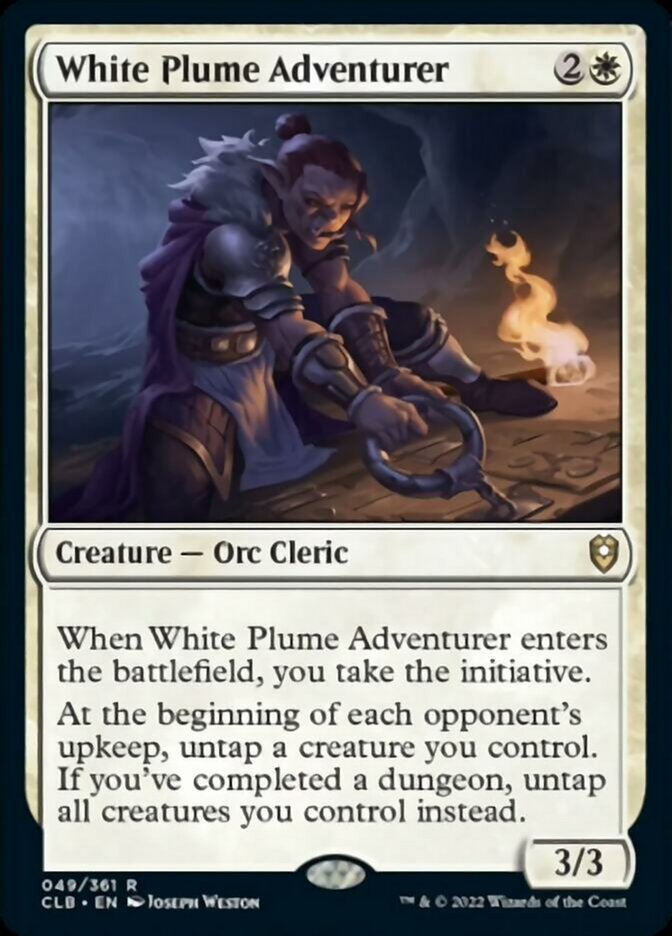 White Plume Adventurer [Commander Legends: Battle for Baldur's Gate] | Deep Dive Games St. Marys