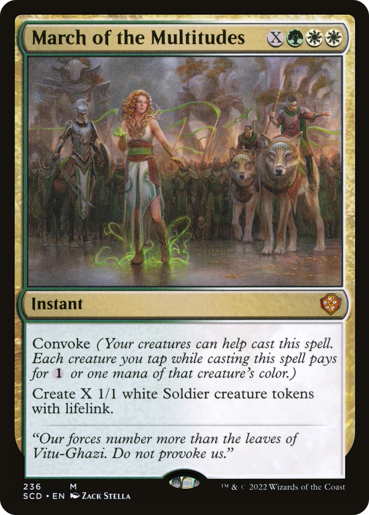 March of the Multitudes [Starter Commander Decks] | Deep Dive Games St. Marys