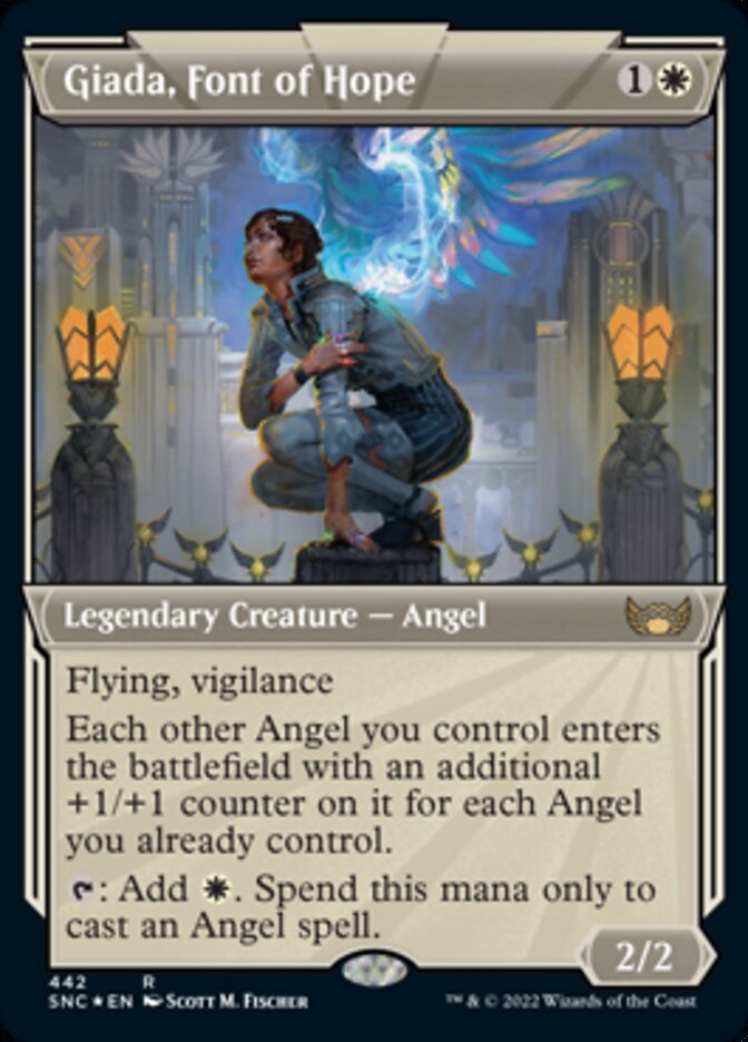 Giada, Font of Hope (Showcase Art Deco Foil Etched) [Streets of New Capenna] | Deep Dive Games St. Marys