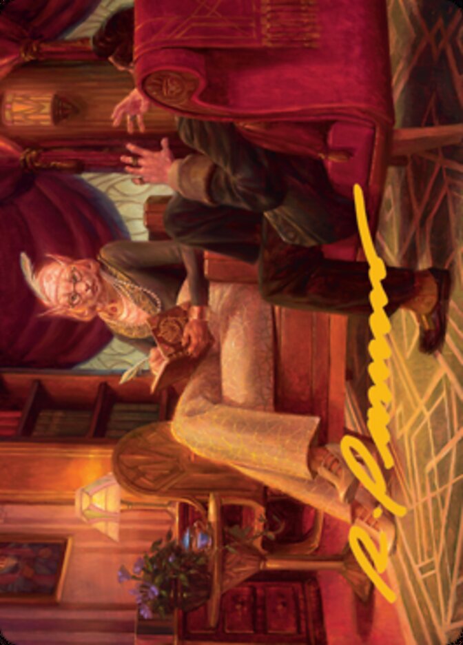 Phabine, Boss's Confidant Art Card (Gold-Stamped Signature) [Streets of New Capenna Art Series] | Deep Dive Games St. Marys