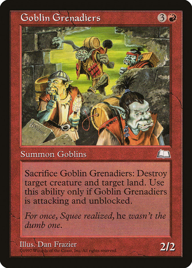 Goblin Grenadiers [Weatherlight] | Deep Dive Games St. Marys