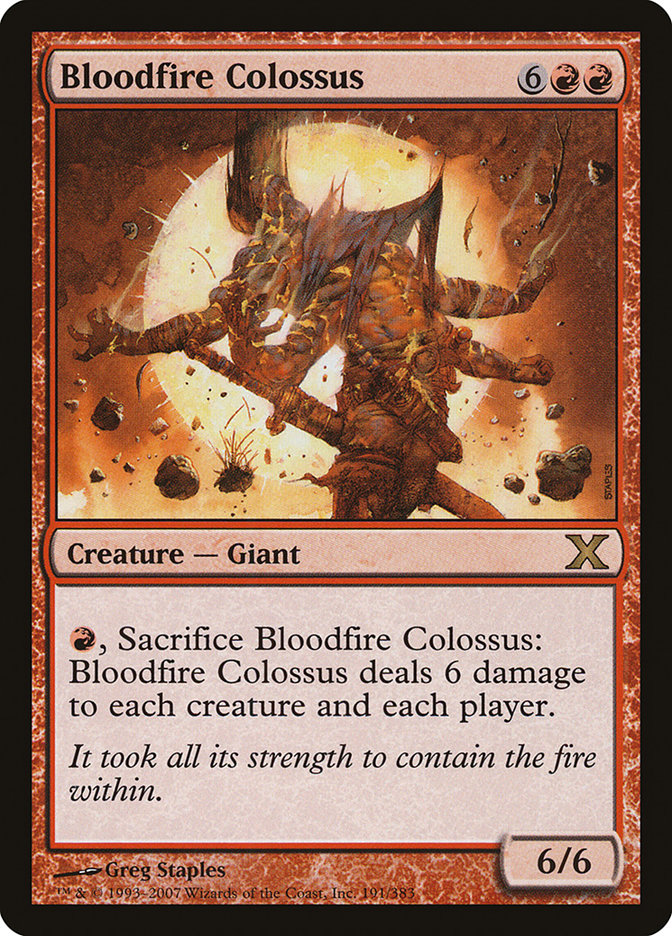 Bloodfire Colossus [Tenth Edition] | Deep Dive Games St. Marys