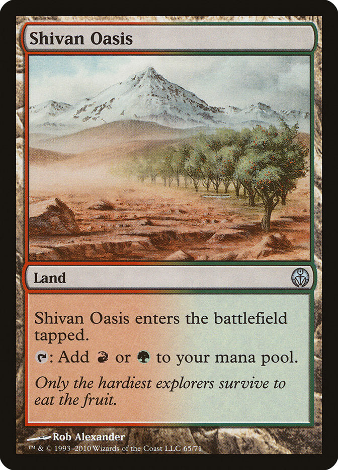 Shivan Oasis [Duel Decks: Phyrexia vs. the Coalition] | Deep Dive Games St. Marys
