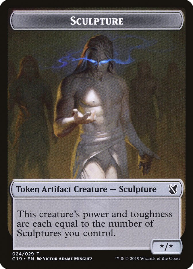 Bird (002) // Sculpture Double-Sided Token [Commander 2019 Tokens] | Deep Dive Games St. Marys