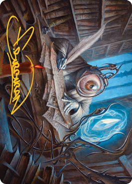 Unblinking Observer Art Card (Gold-Stamped Signature) [Innistrad: Midnight Hunt Art Series] | Deep Dive Games St. Marys