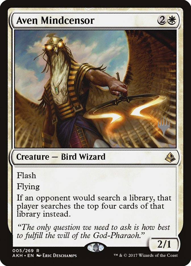 Aven Mindcensor (Promo Pack) [Amonkhet Promos] | Deep Dive Games St. Marys