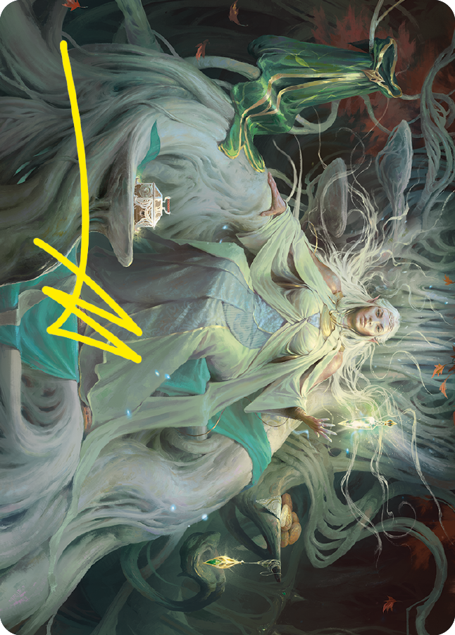 Galadriel, Gift-Giver Art Card (Gold-Stamped Signature) [The Lord of the Rings: Tales of Middle-earth Art Series] | Deep Dive Games St. Marys