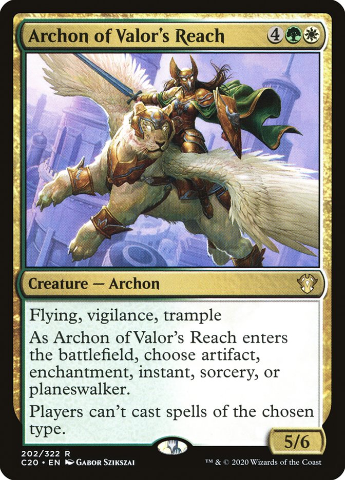 Archon of Valor's Reach [Commander 2020] | Deep Dive Games St. Marys