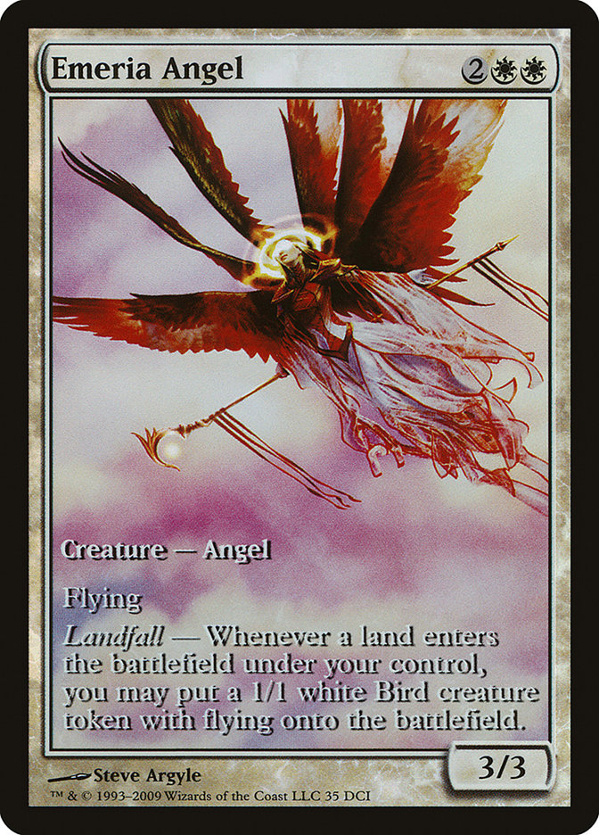 Emeria Angel (Game Day) (Extended Art) [Zendikar Promos] | Deep Dive Games St. Marys