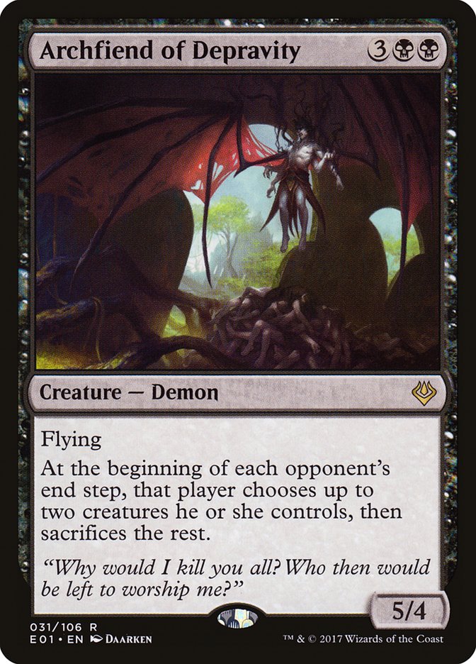Archfiend of Depravity [Archenemy: Nicol Bolas] | Deep Dive Games St. Marys