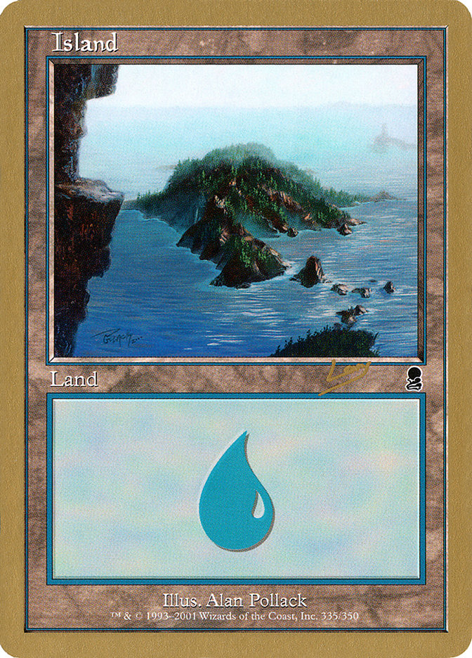 Island (rl335) (Raphael Levy) [World Championship Decks 2002] | Deep Dive Games St. Marys