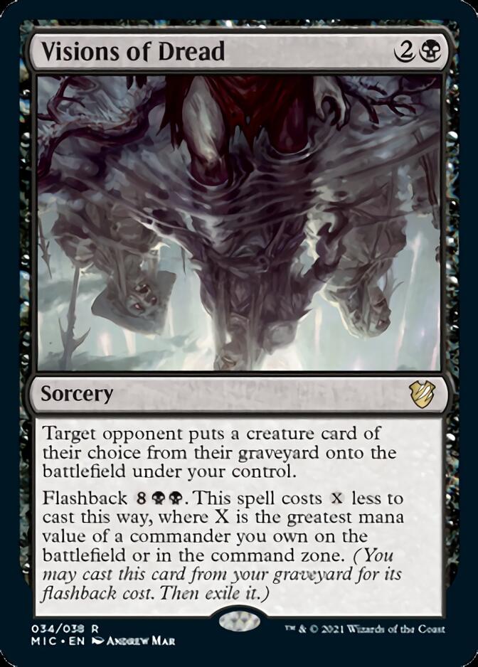 Visions of Dread [Innistrad: Midnight Hunt Commander] | Deep Dive Games St. Marys