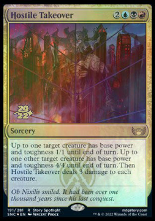 Hostile Takeover [Streets of New Capenna Prerelease Promos] | Deep Dive Games St. Marys