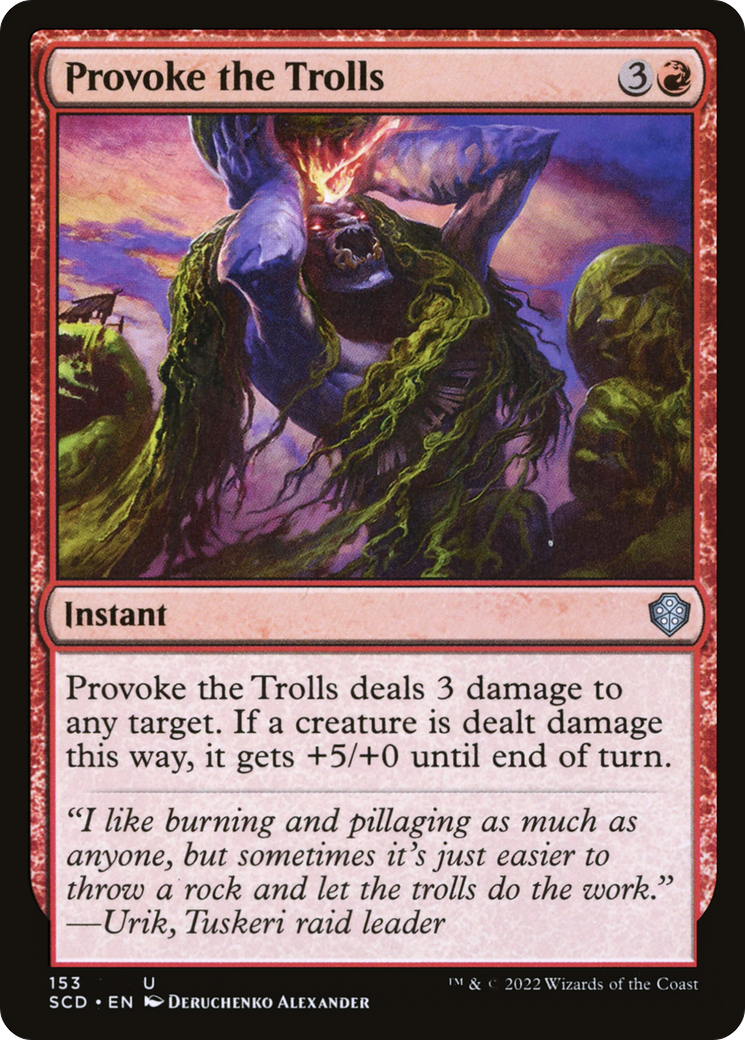 Provoke the Trolls [Starter Commander Decks] | Deep Dive Games St. Marys
