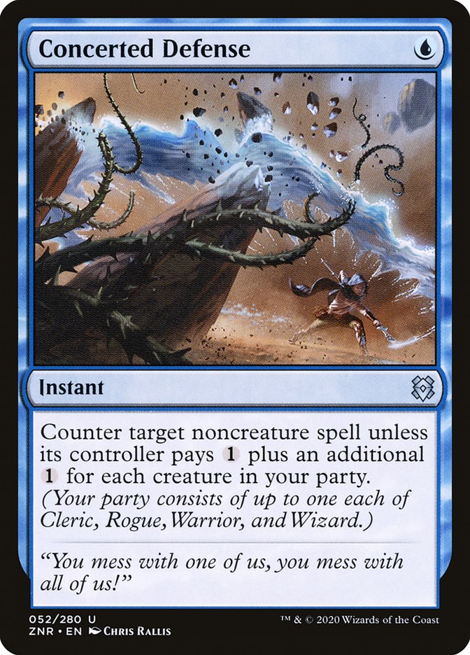 Concerted Defense [Zendikar Rising] | Deep Dive Games St. Marys