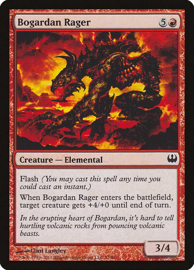 Bogardan Rager [Duel Decks: Knights vs. Dragons] | Deep Dive Games St. Marys