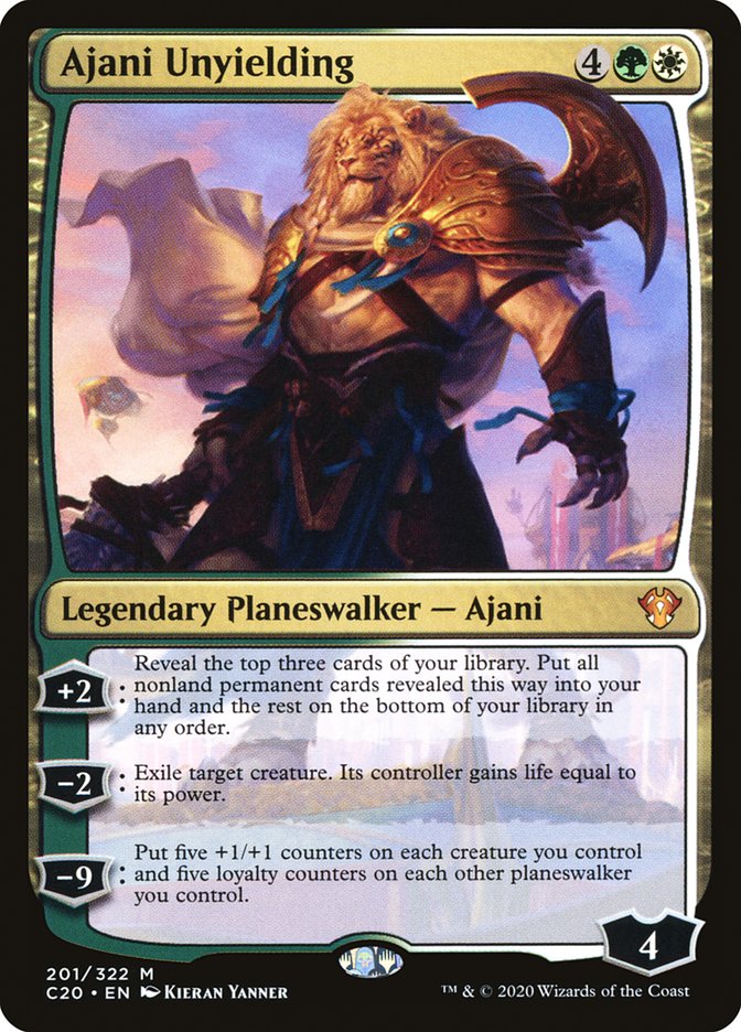 Ajani Unyielding [Commander 2020] | Deep Dive Games St. Marys